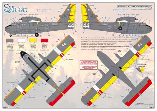 Syhart Decal SY144912 1:144 Securite Civile Francaise