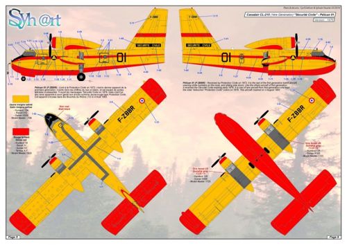 Syhart Decal SY144913 1:144 Bombardiers d'eau 'Securite Civile Francaise'