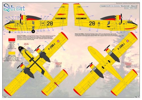 Syhart Decal SY144913 1:144 Bombardiers d'eau 'Securite Civile Francaise'