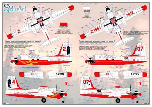 Syhart Decal SY144913 1:144 Bombardiers d'eau 'Securite Civile Francaise'