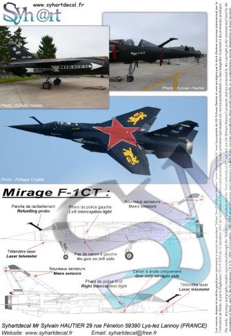 Syhart Decal SY48056 Mirage F.1CT EC2/30 2009 1:48