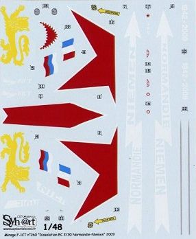 Syhart Decal SY48056 Mirage F.1CT EC2/30 2009 1:48