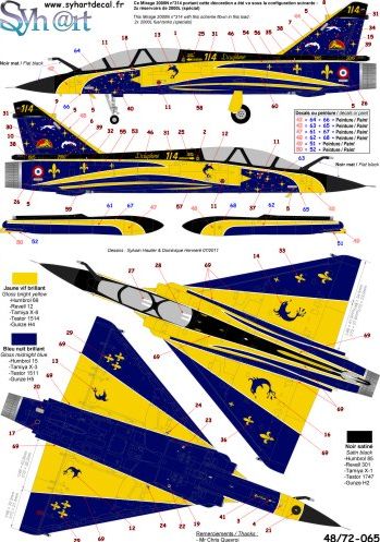 Syhart Decal SY48065 Mirage 2000N EC1/4 2010 1:48