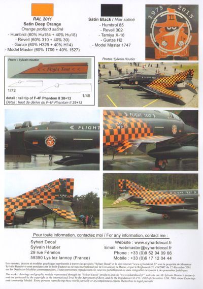 Syhart Decal SY48078 1:48 F-4F Phantom II Last Flight 2013