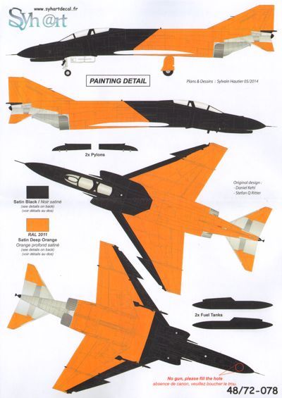 Syhart Decal SY48078 1:48 F-4F Phantom II Last Flight 2013