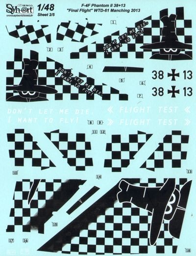 Syhart Decal SY48078 1:48 F-4F Phantom II Last Flight 2013
