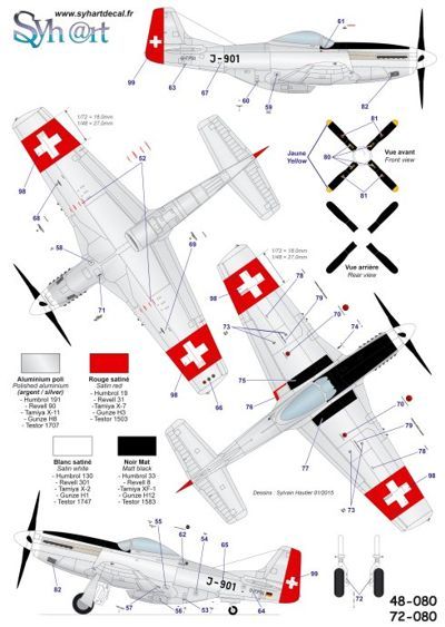 Syhart Decal SY48080 1:48 100 Years Swiss Air Force 1914-2014