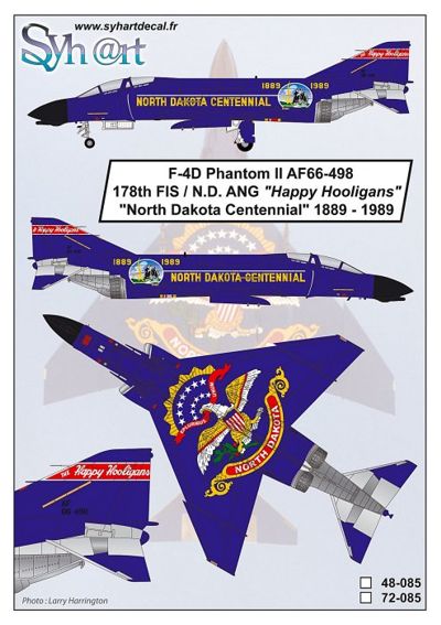 Syhart Decal SY48085 F-4D North Dakota Centennial 1:48