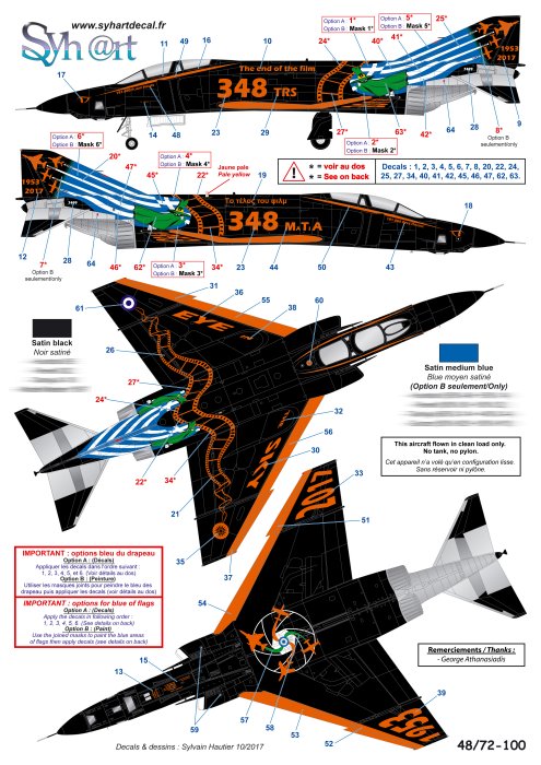 Syhart Decal SY48100 1:48 RF-4E Phantom II End of the Film