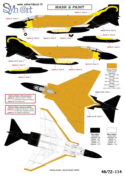 Syhart Decal SY48114 1:48 Phantom II FGR.2 Tigermeet 1992