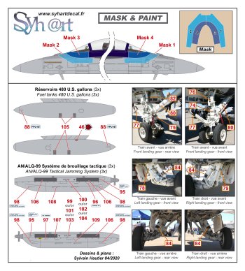 Syhart Decal SY48119 1:48 Grumman EA-18G Growler A46-306 100 Yrs 6 Squadron RAAF