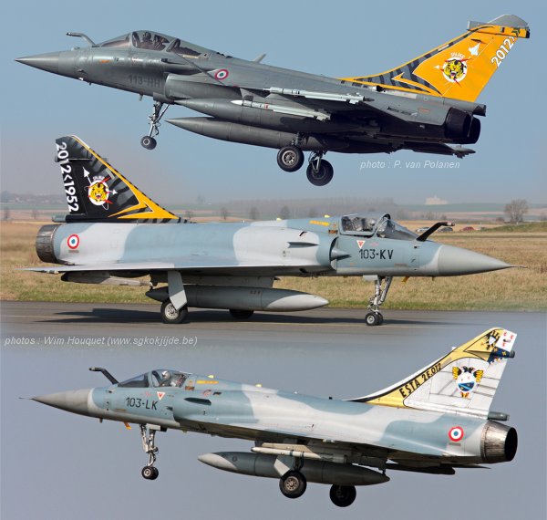 Syhart Decal SY72072 1:72 Dassault_Mirage 2000C + Rafale C 'Last Flight