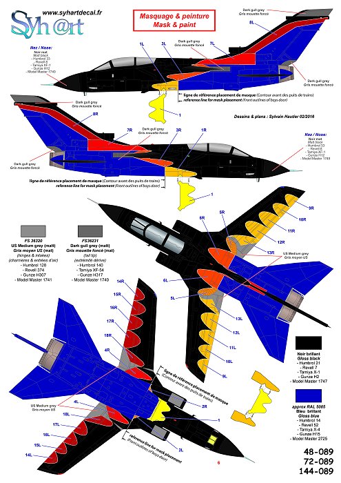 Syhart Decal SY72089 Tornado IDS 40 Jahre JBG-38 1:72