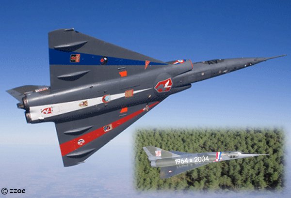 Syhart Decal SY72094 1:72 Dassault_Mirage IVP n deg 23 AV "40ans FAS" 1964-2004