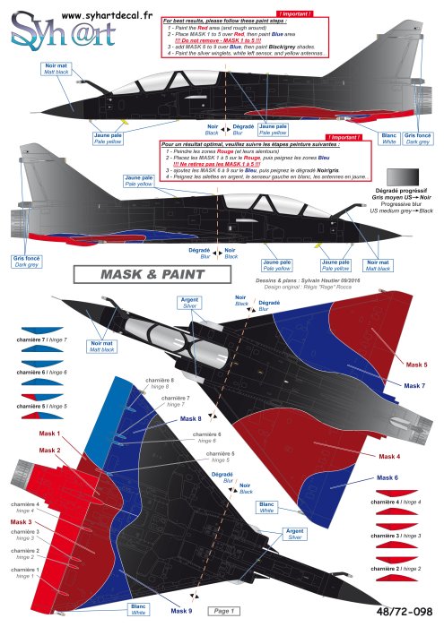 Syhart Decal SY72098 Mirage 2000N 100 Years EC 2/4 1:72