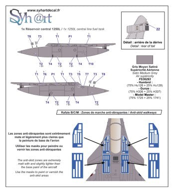 Syhart Decal SY72130 1:72 Dassault Rafale C 4-GJ "100 years SPA160