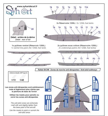 Syhart Decal SY72132 Rafale C 100 Years SPA 93/97/91 1:72