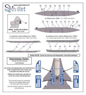 Syhart Decal SY72133 1:72 Rafale C 75 Years Normandie-Niemen
