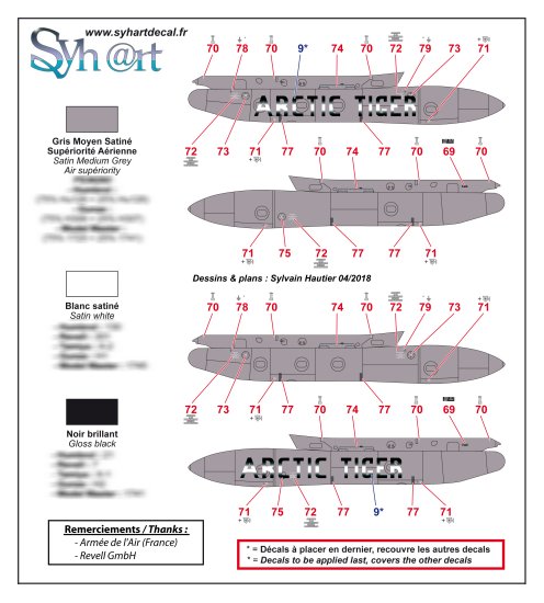 Syhart Decal SY72138 Rafale C Tigermeet 2012 EC 5/330 1:72