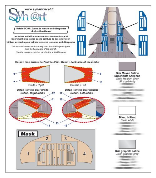 Syhart Decal SY72152 1:72 Dassault Rafale C 4-GY "Rafale Solo Display 2024"