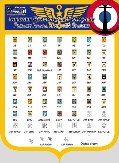 Syhart Decal SY72911 1:72 French Fleet Air Arm badges