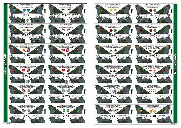 Syhart Decal SY72923 1:72 Dassault_Mirage 2000 "standard"