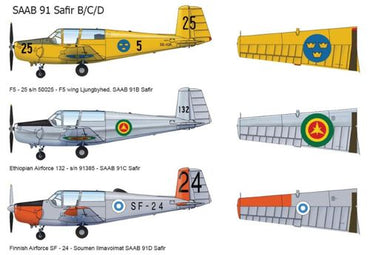 Tarangus TAR48004 1:48 Saab 91 Safir B/C/D