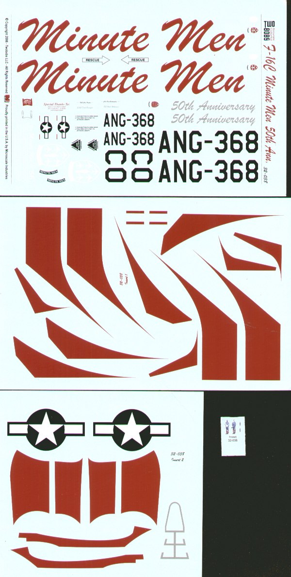 Two Bobs TB32038 1:32 Lockheed-Martin F-16C Block 30