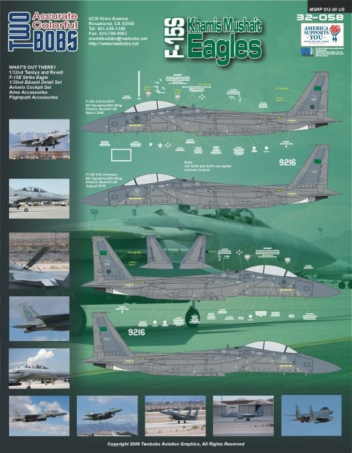 Two Bobs TB32058 F-15S Khanis Mushait Eagles Saudi AF 1:32
