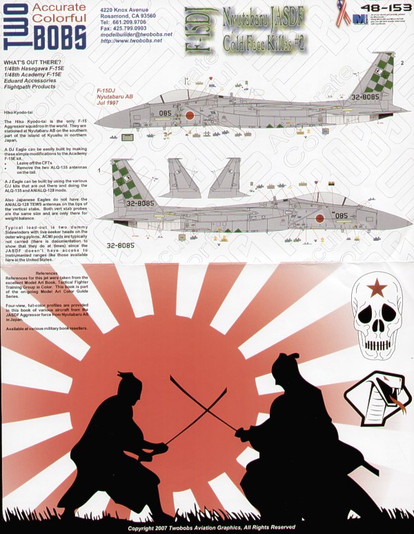 Two Bobs TB48153 F-15DJ Eagle JASDF Aggressor Part 2 1:48
