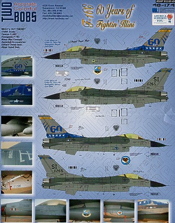Two Bobs TB48174 1:48 Lockheed-Martin F-16C 60 Years of `Fightin Illini'