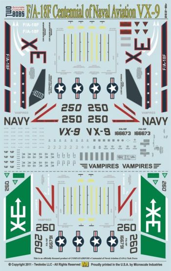 Two Bobs TB48232 1:48 Boeing F/A-18F Super Hornet VX-9 Vampires CoNA