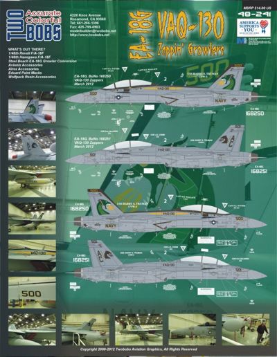 Two Bobs TB48241 1:48 Boeing EA-18G VAQ-130 Zappers