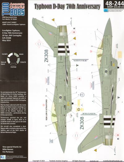 Two Bobs TB48244 1:48 Eurofighter EF-2000A Typhoon