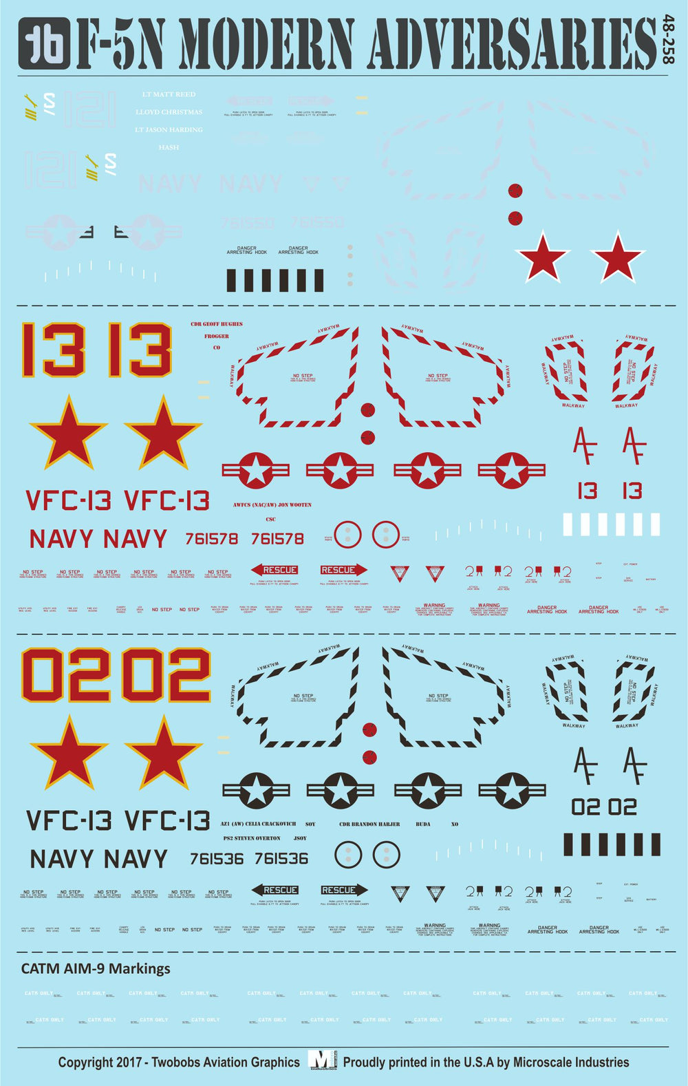 Two Bobs TB48258 1:48 Northrop F-5N Modern Adversaries