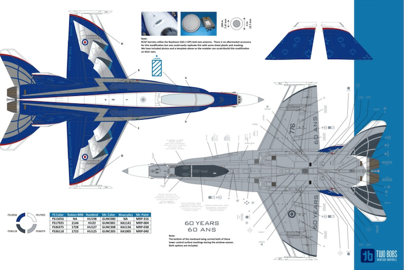 Two Bobs TB48264 1:48 McDonnell-Douglas CF-188 60 Years of NORAD Demo Hornet