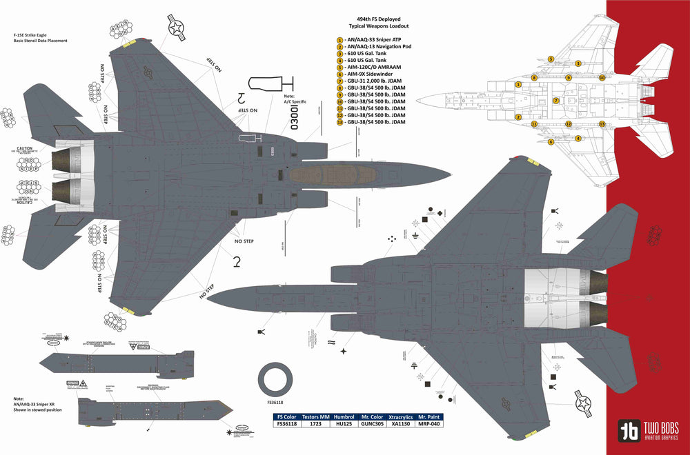 Two Bobs TB48265 1:48 McDonnell F-15E Eagle Maximum Effort Eagles