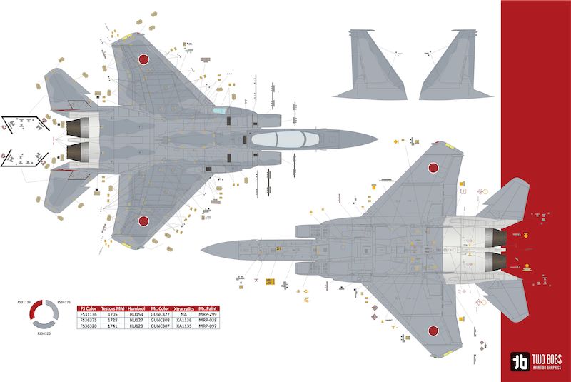 Two Bobs TB48266 F-15J Motto Kuma Eagles 60th Anniversary 1:48