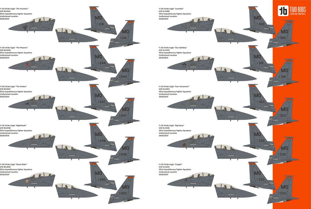 Two Bobs TB48267 F-15E Strike Eagle Nose Art Mountain Home AFB 1:48