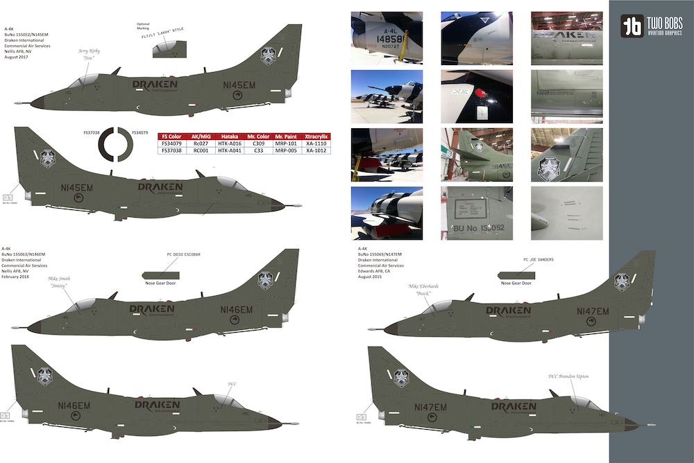 Two Bobs TB48269 1:48 Douglas A-4L/A-4K/TA-4K Skyhawk Draken Air Services