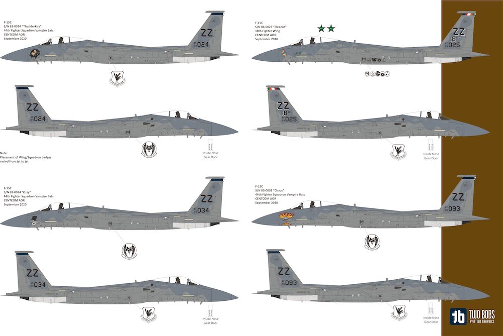 Two Bobs TB48271 F-15C Eagle 44th FS Vampire Bats CENTCOM 1:48