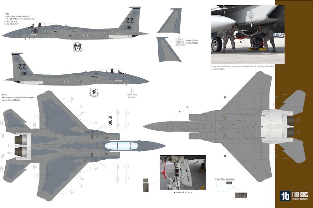 Two Bobs TB48271 F-15C Eagle 44th FS Vampire Bats CENTCOM 1:48