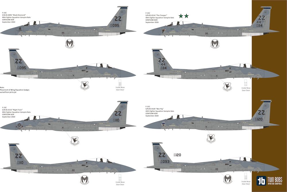 Two Bobs TB48271 F-15C Eagle 44th FS Vampire Bats CENTCOM 1:48