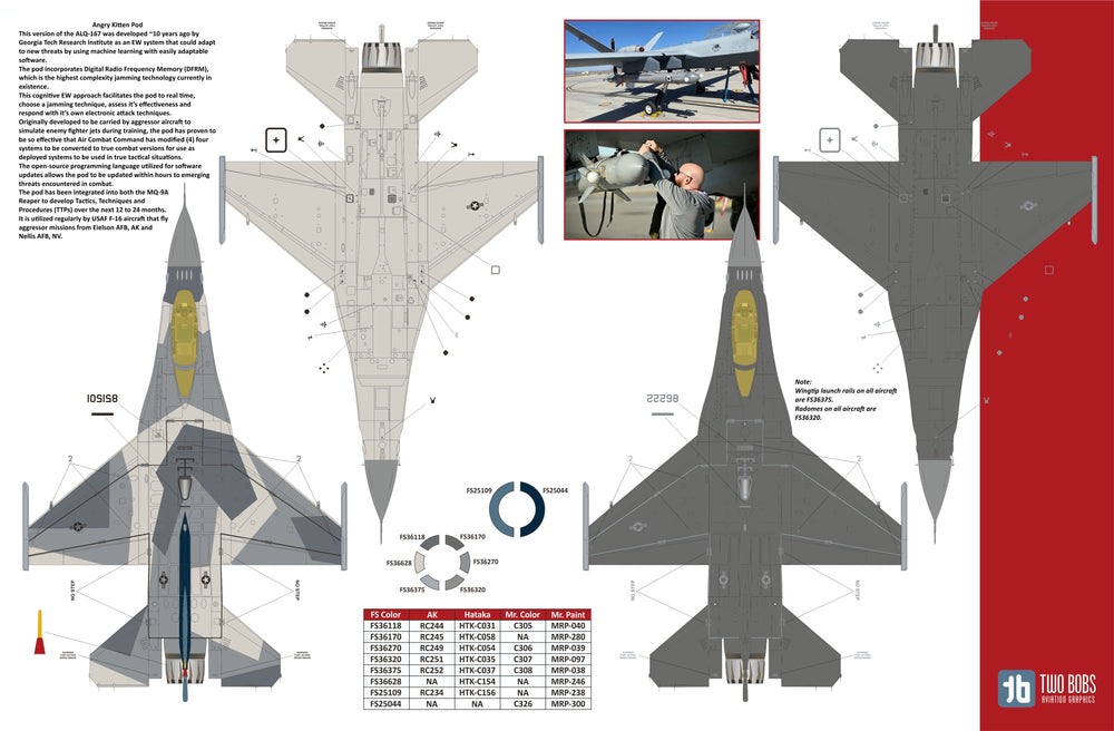 Two Bobs TB48284 F-16C Nellis Aggressors 706th AS Cajuns 1:48