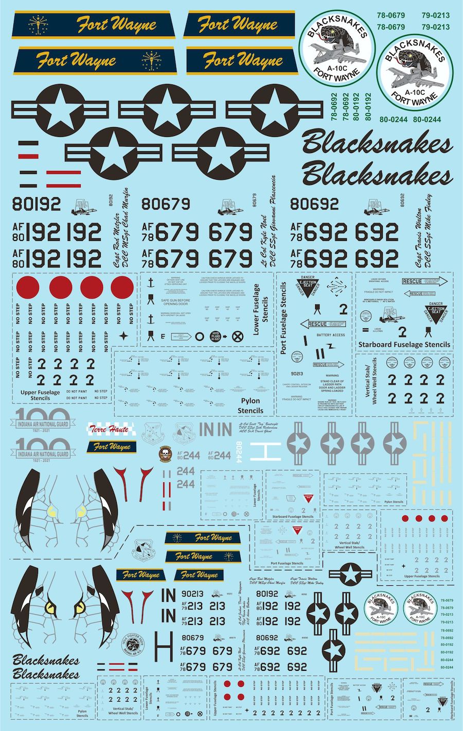 Two Bobs TB72111 A-10C Thunderbolt II Hoosier Hawgs combined with TB32072