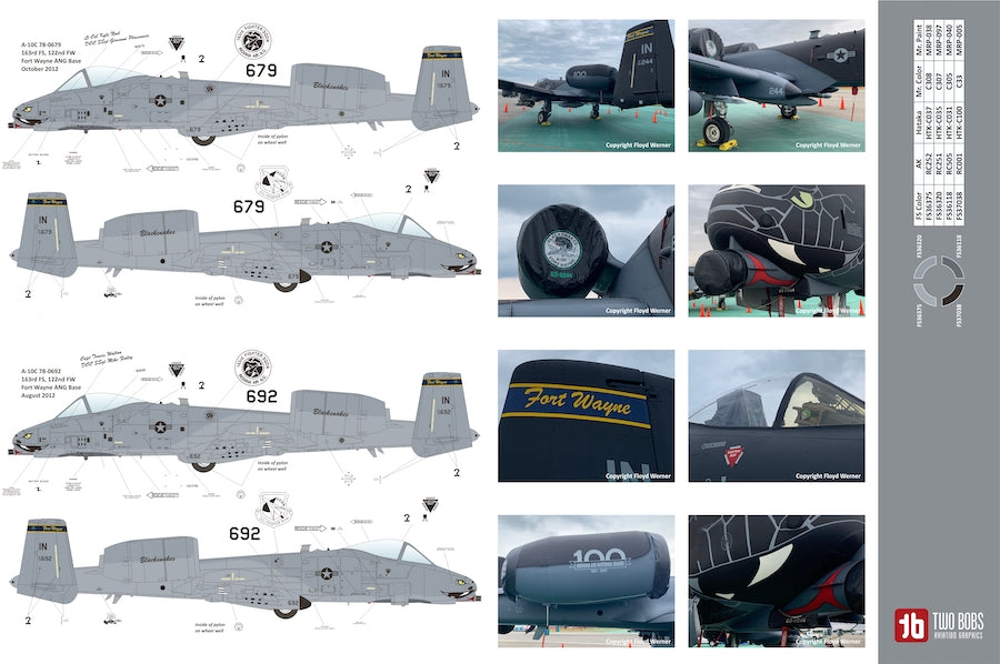Two Bobs TB72111 A-10C Thunderbolt II Hoosier Hawgs combined with TB32072