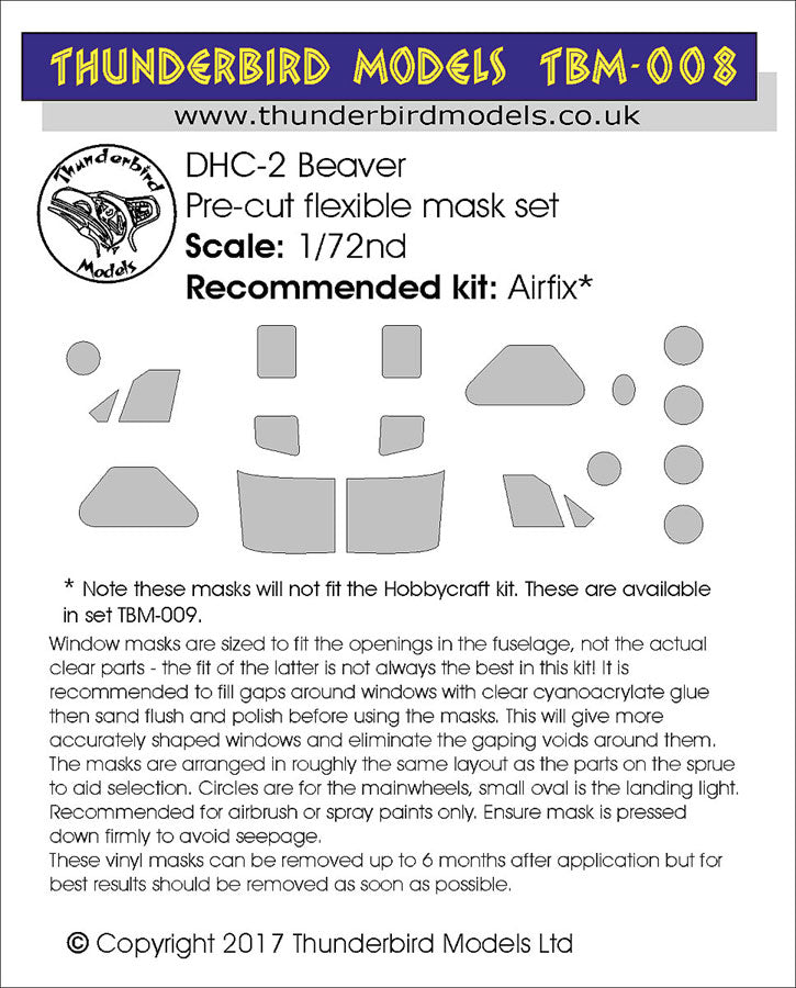 Thunderbird Models TBM008 1:72 de_Havilland_Canada DHC Beaver