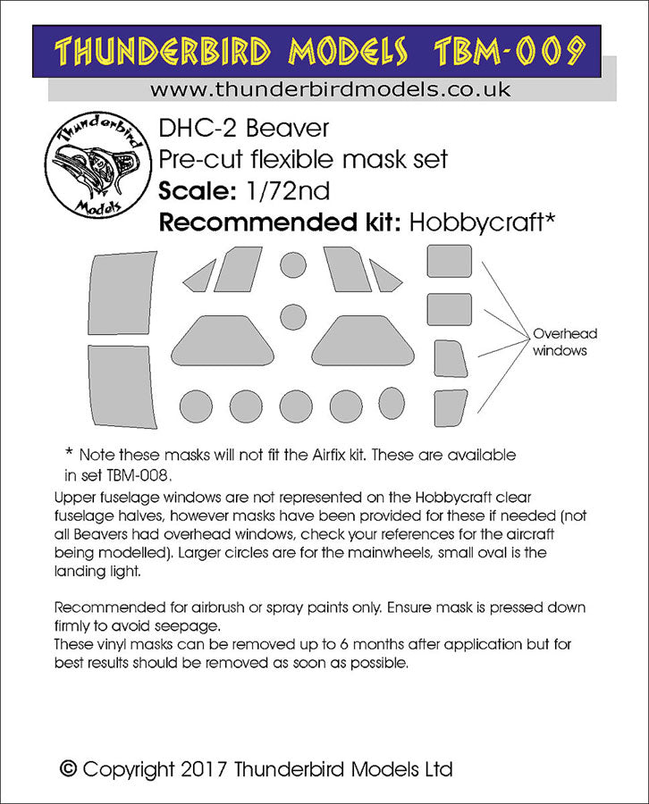 Thunderbird Models TBM009 1:72 de_Havilland_Canada DHC Beaver