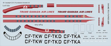 Thunderbird Models TBM144002 1:144 TCA/Trans-Canada Airlines Vickers Vanguard