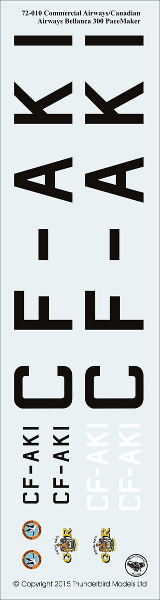 Thunderbird Models TBM72010 1:72 Wilfred 'Wop' May's Bellanca CH-300 Pacemaker